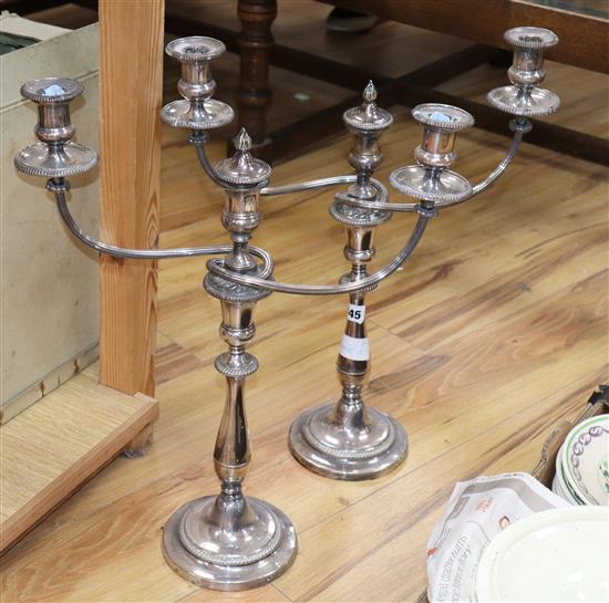 A pair of Matthew Bolton candelabra